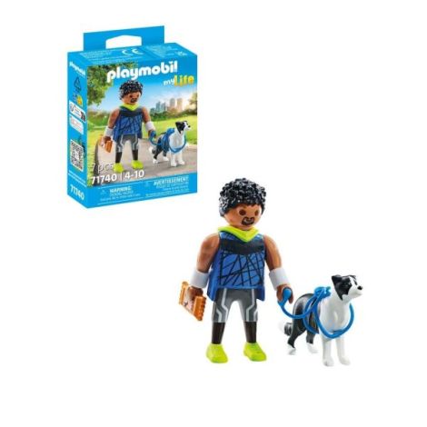 Playmobil - Figurina alergator cu animalut de colectie caine Border Collie - imagine 6